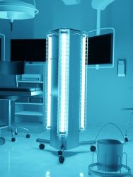 Bild HA-UV Raumdesinfektor 3D - Einsatz im OP-Saal Nahaufnahme