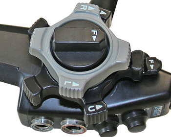 Bild Abwinklungsräder eines flexiblen Endoskopes